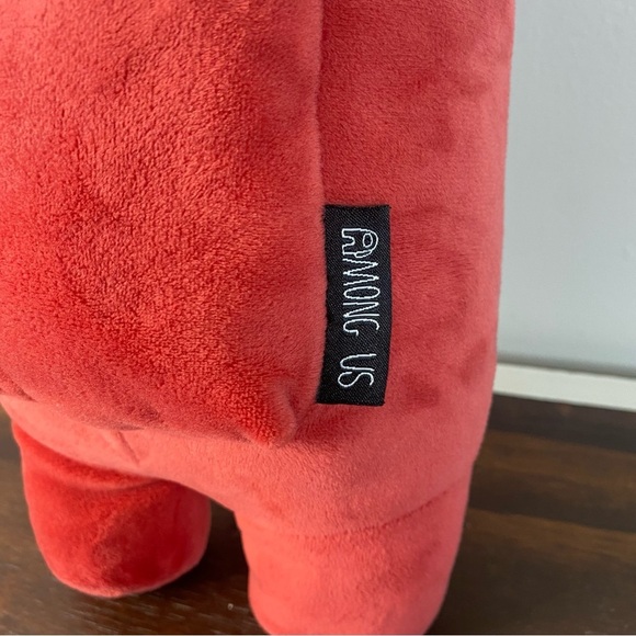 Max Among Us Red 12" Plush with Devil Horns Stuffed Animal - Picture 4 of 10